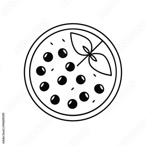 Vegan Tomato Pizza Slice vector illustration