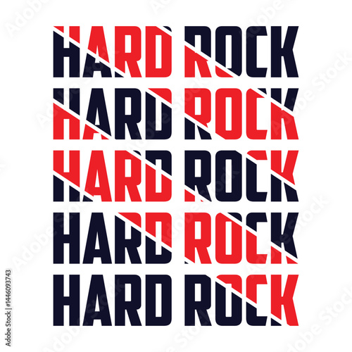 hard rock typography design vector, for t-shirt, poster and other uses