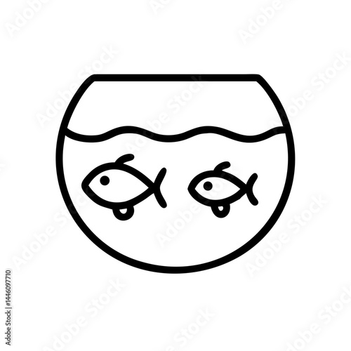 fishbowl with two fish svg transparent background for web and graphic design