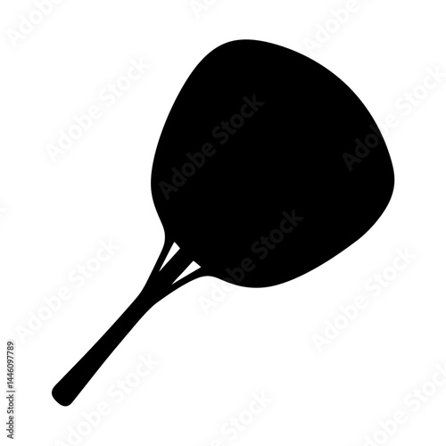 Simple silhouette image of a common household cooking spatula tool, useful for cooking