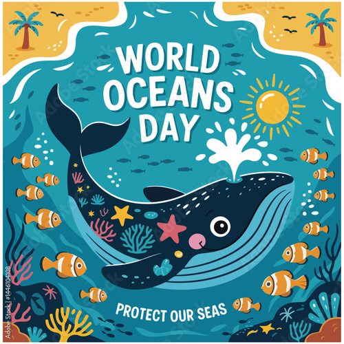 World Oceans Day flyer image 25.eps