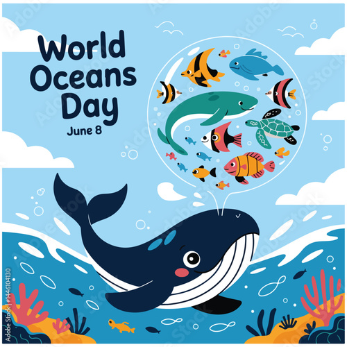 World Oceans Day flyer image 24.eps
