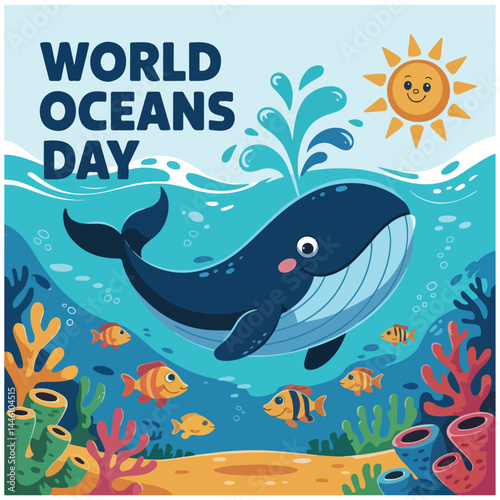 World Oceans Day flyer image 19.eps