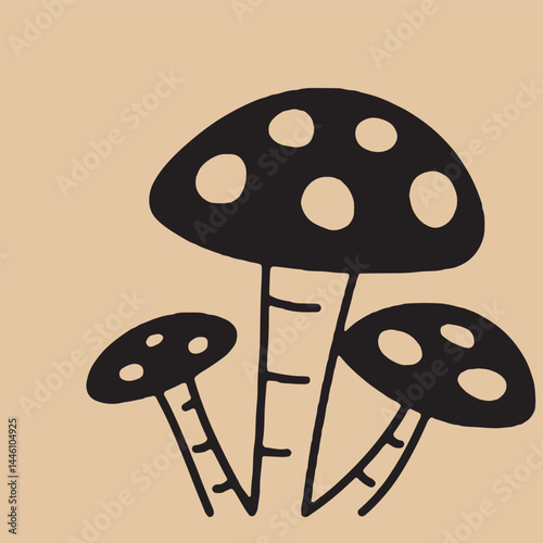 Hand-drawn vintage mystical and magic symbols illustration