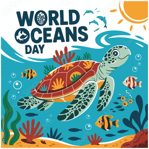 World Oceans Day flyer image 12.eps