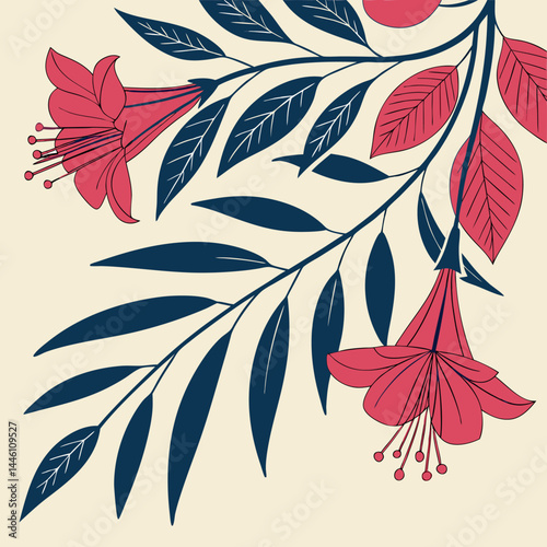 vector illustration of a floral background