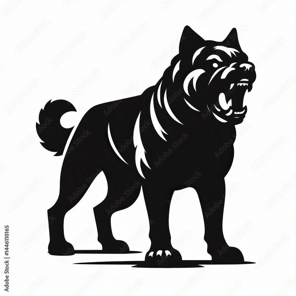 Obraz premium Diferent Dog Silhouette