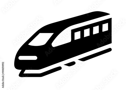high speed train silhouettesvg transparent background for web and graphic design