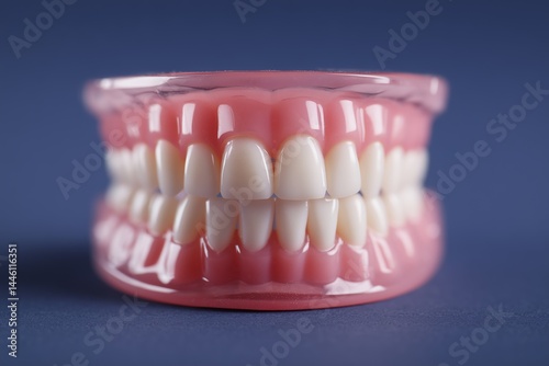 Obraz na płótnie Anatomical Dental Jaw Model Display w salonie
