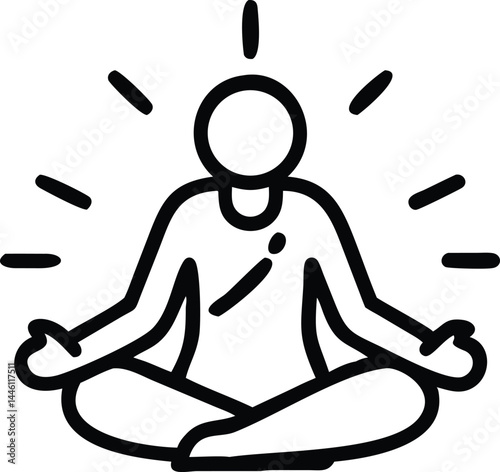 Person meditating in a peaceful lotus pose radiating inner peace and tranquility A mindful moment of spiritual wellbeing
