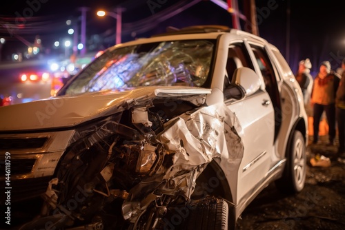 Serious Car Accident at Night