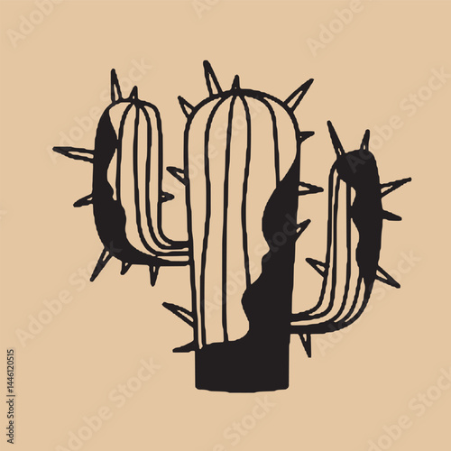 Hand-drawn vintage mystical and magic symbols illustration