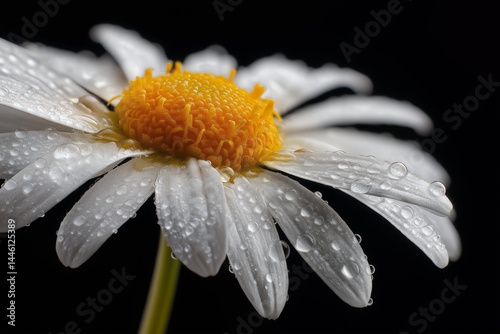 Obraz na płótnie Macro Shot of Delicate Chamomile Flower w salonie