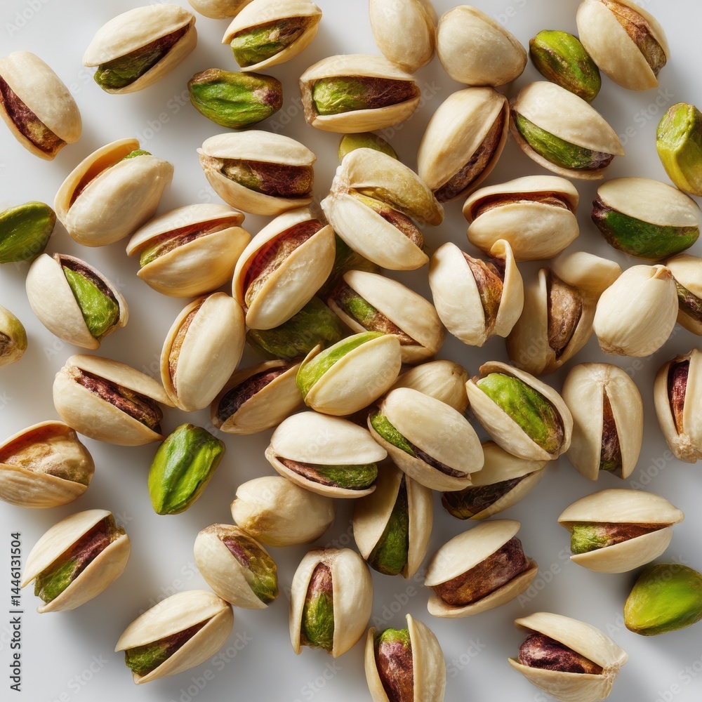 Pile of pistachios isolated on white background Pile of pistachios isolated on white background