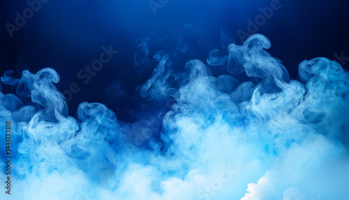 blue smokey background with a blue smokey sky