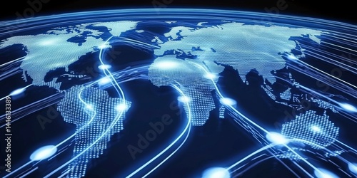 The world is connected through a fast and reliable internet network. This technology allows for quick data transfer, bridging continents and cultures.