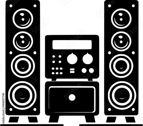 Simple Illustration of a Home Theater System