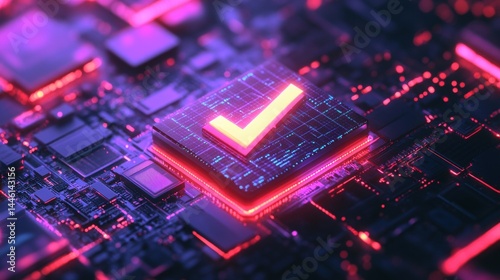 Wallpaper Mural Futuristic AI analyzing data streams Torontodigital.ca