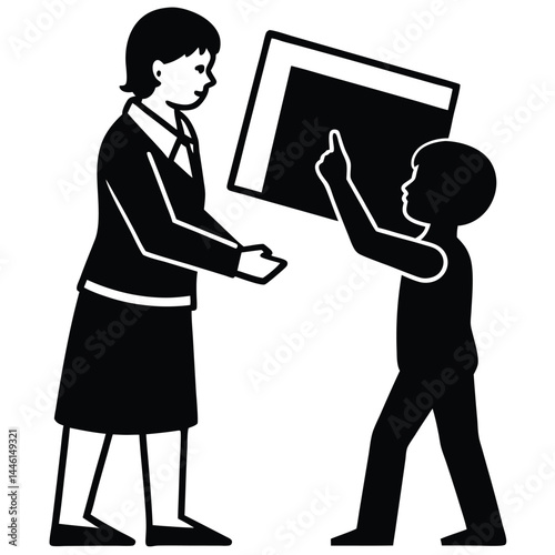 Teacher and Student Collaboratively Handling a Project or Assignment
