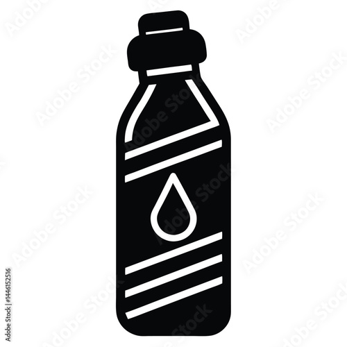 Reusable Water Bottle Icon Hydration Essentials for Active Lifestyle