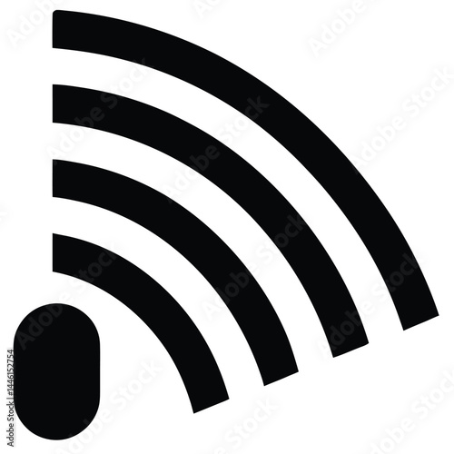 Wireless Signal Icon High-Quality Vector Graphic for Websites and Apps
