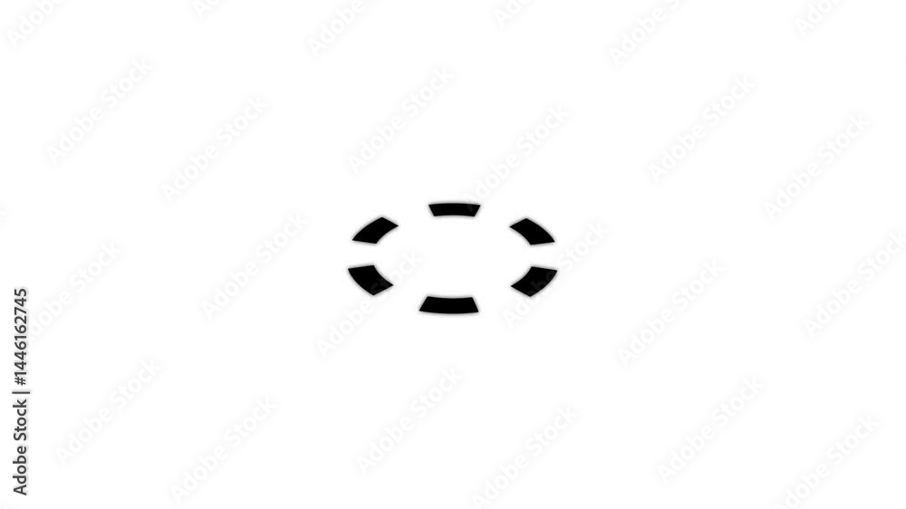 3d HUD Arrow Interface Data Loader Green Glow Circular Round. Simple Circle Loading loop animation on the black background. 3d HUD Arrow Interface Data Loader Green Glow Circular Round. Simple Circle Loading loop animation on the black background.