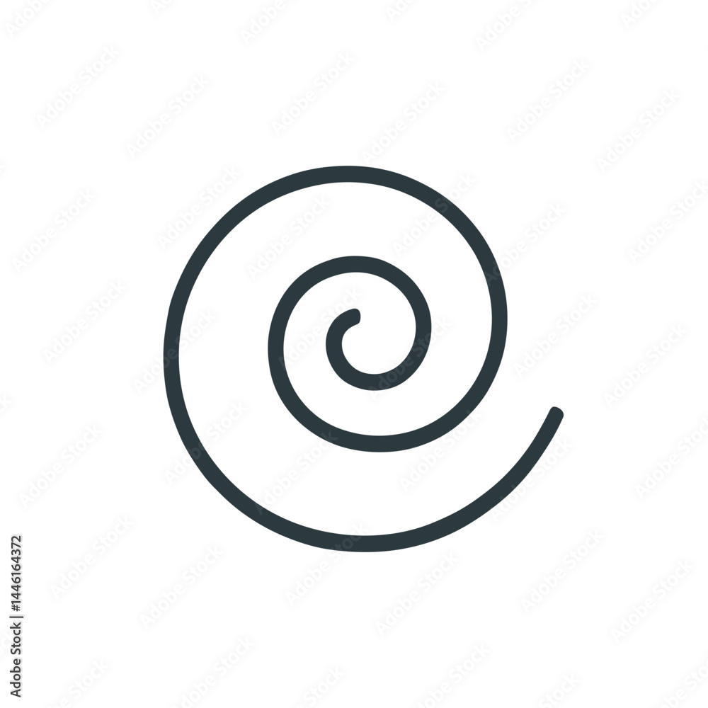 Spiral icon representing mental health and well-being Spiral icon representing mental health and well-being