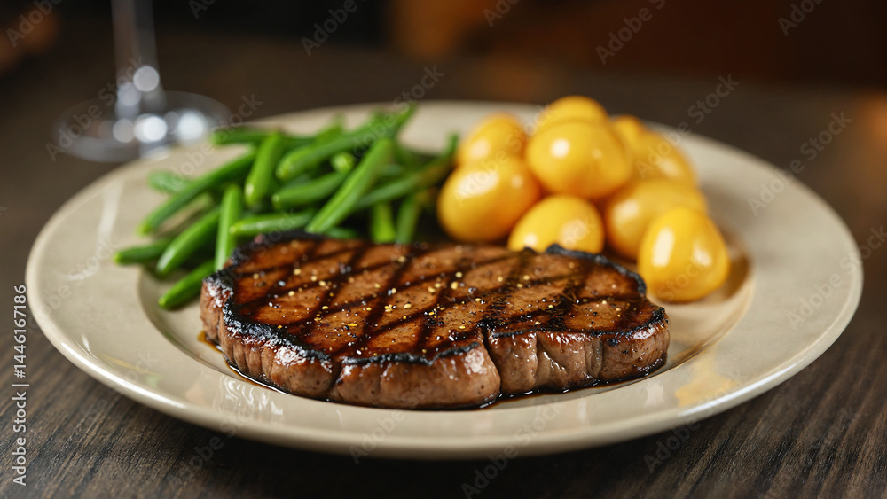 grilled beef steak