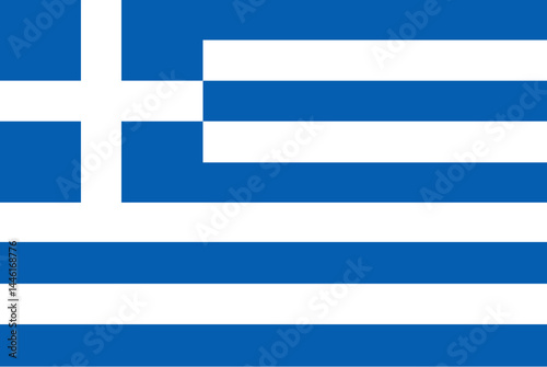 vector flag of greece. greek official national flag. flat style design