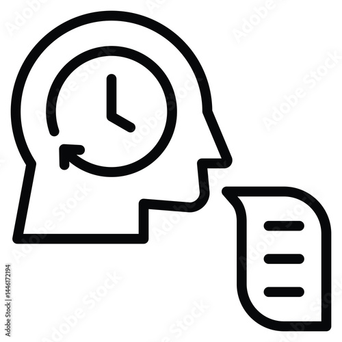 Talk To You Later icon line vector illustration