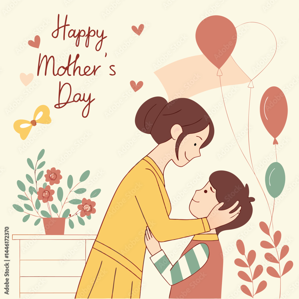 happy mother's day card design happy mother's day card design