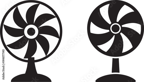 fan on black