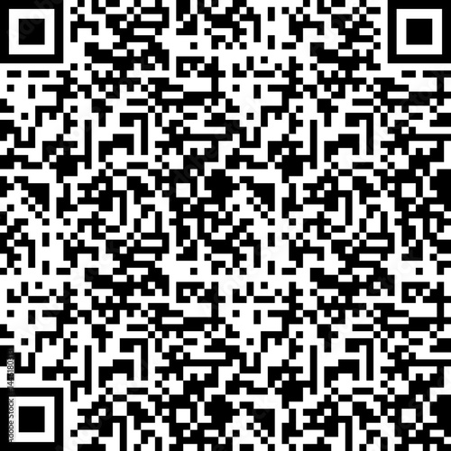 Qr code small square mobile with Position Detection Pattern (PDP) scan