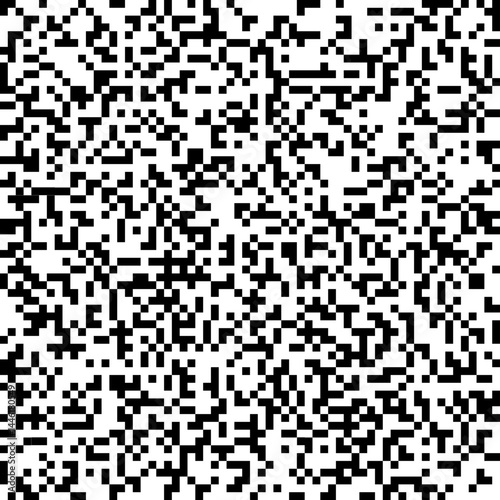 QR code with small white squares, mobile-optimized, without Position Detection Pattern, with no background.