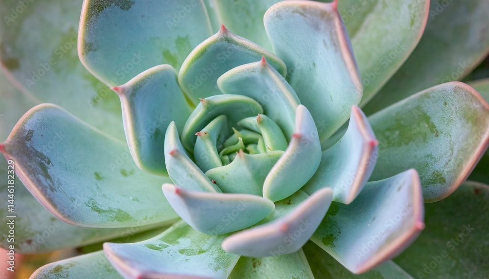 Fleshy Leaves of a Succulent Close-U Fleshy Leaves of a Succulent Close-U