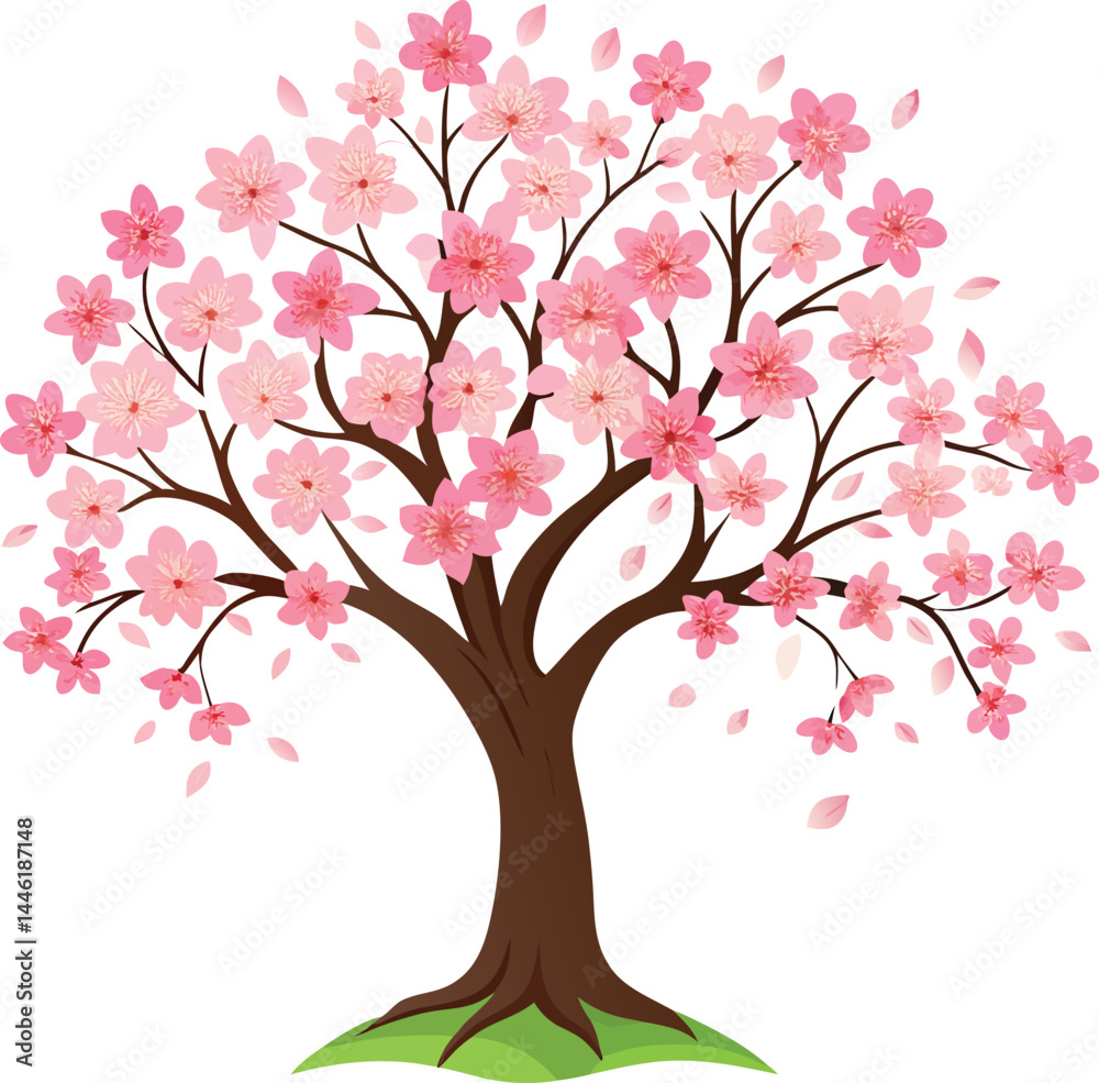 Cherry Blossom Tree Vector Cherry Blossom Tree Vector