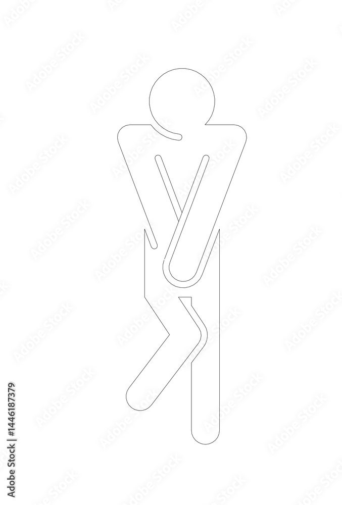 Hinweisschild für Herren-Toiletten Hinweisschild für Herren-Toiletten