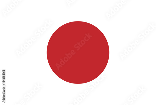 Japan Flag. Japanese Flag. Vector Illustration.