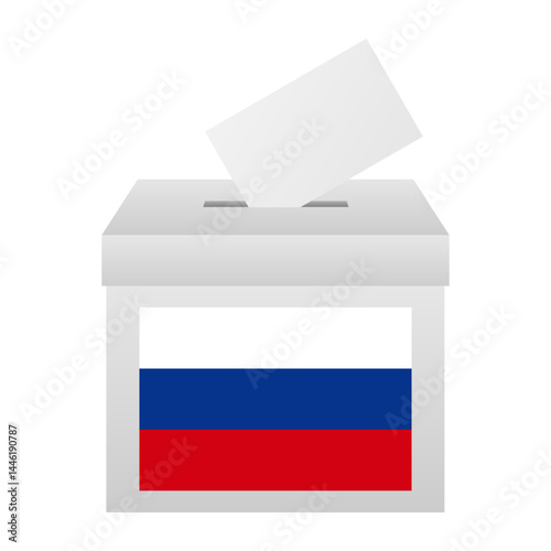 Election in the Russia. Election Concept. Vector Illustration.