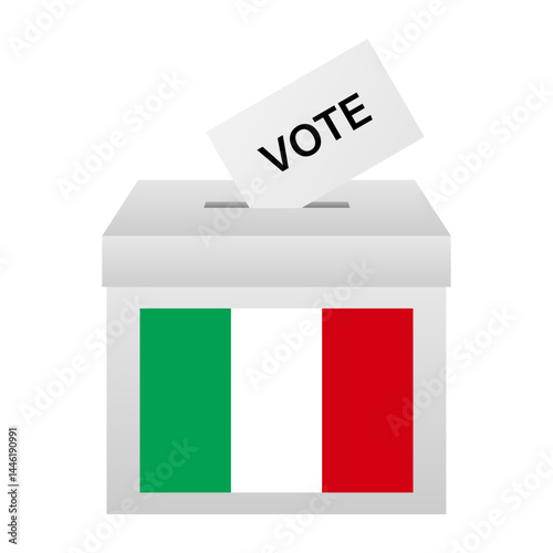 Election in the Italy. Election Concept. Vector Illustration.