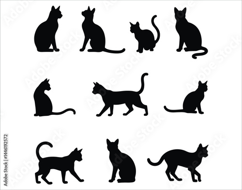 High-Quality Ocicat Silhouette Vector – Perfect for Print & Merch