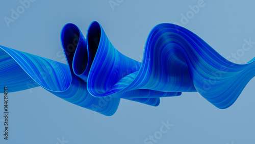 Background of flowing geometric shapes in calm abstract design