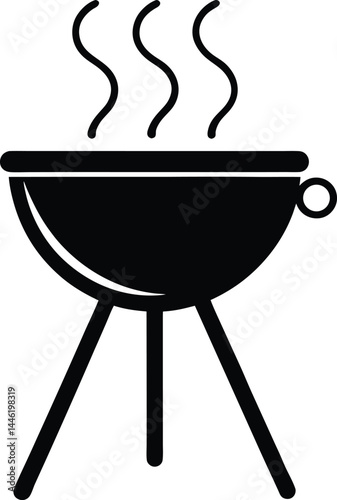 barbecue grill isolated on white background