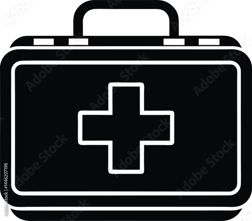 vector first aid kit icon on white background