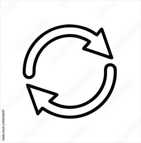 refresh vector icon illustration