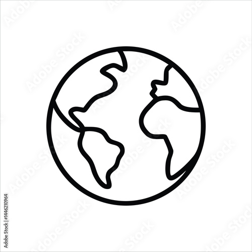globe icon vector illustration