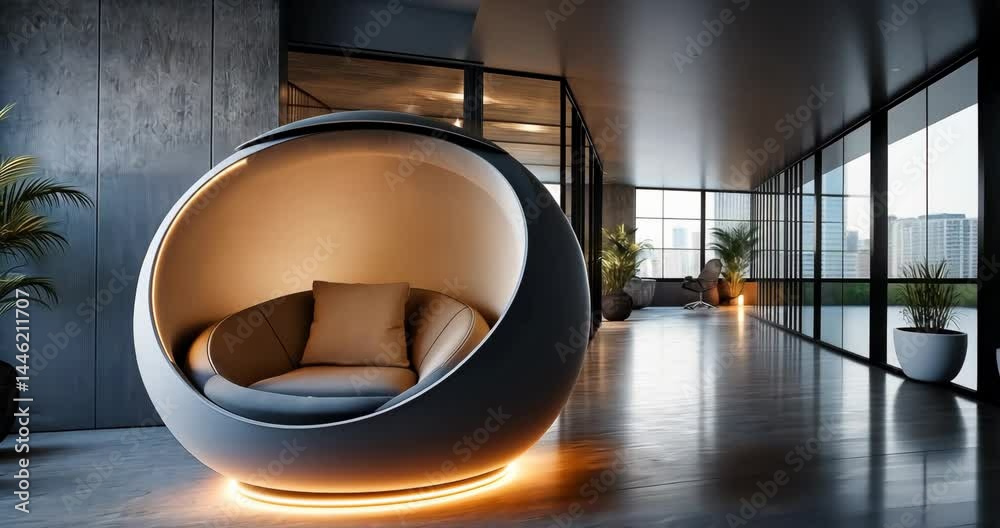 Meditation Pod in Co-Working Space Meditation Pod in Co-Working Space