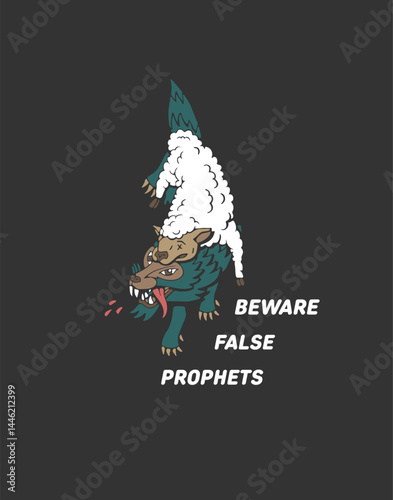 false prophet. wolf in sheep's clothing