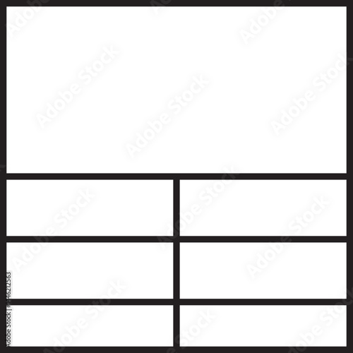  four rows two columns grid layout main feed instagram margin border