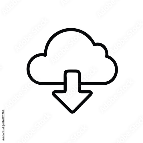 cloud computing icon vector illustration